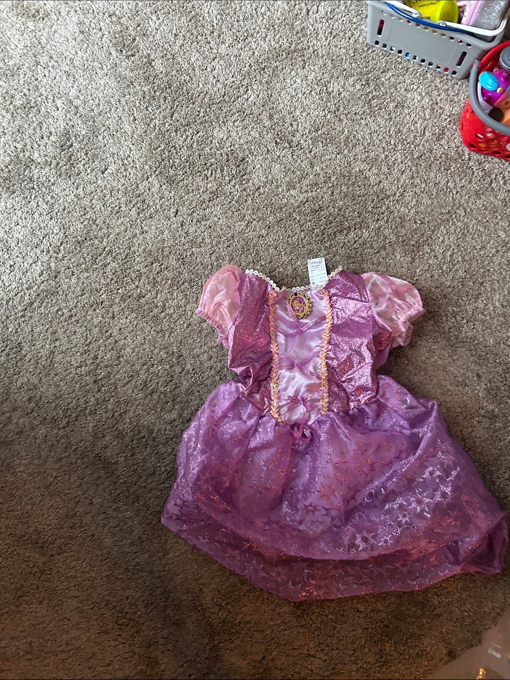 Girls Purple Rapunzel Princess Costume Dress